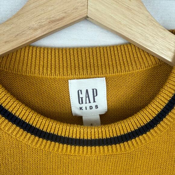 Boys GAP‎ Logo Sweater Yellow NEW Boys Size S 6-7 - Picture 4 of 5